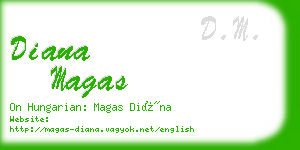 diana magas business card